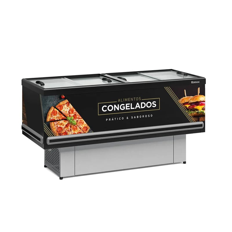 Expositor Ilha Standard Dupla Ação �� GESV 190 R da Gelopar