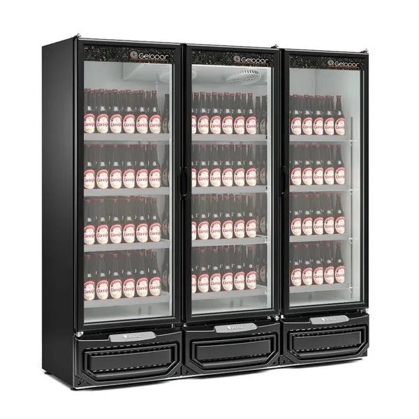 REFRIGERADOR CONVENIÊNCIA CERVEJA E CARNE GELOPAR 1.468 L PORTA DE VIDRO GCBC - 1450