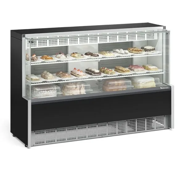 Vitrine Aurora Refrigerada Confeitaria Dupla Função GPEA 175/R GELOPAR