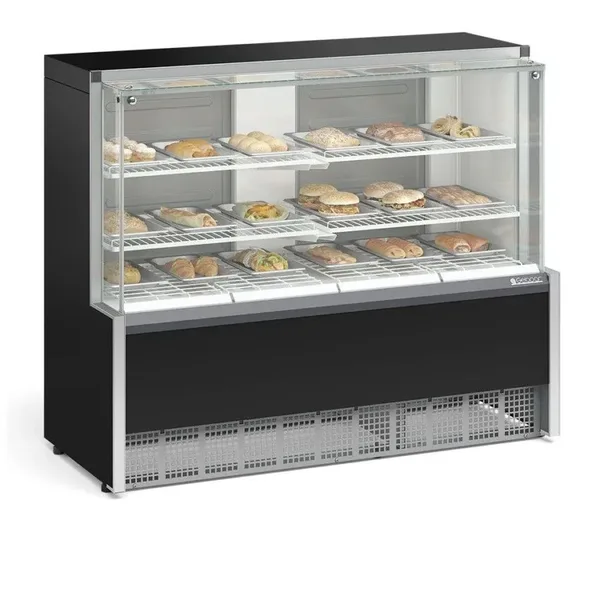 VITRINE ESTUFA COM BANDEJAS MEQA-140-R/GELOPAR