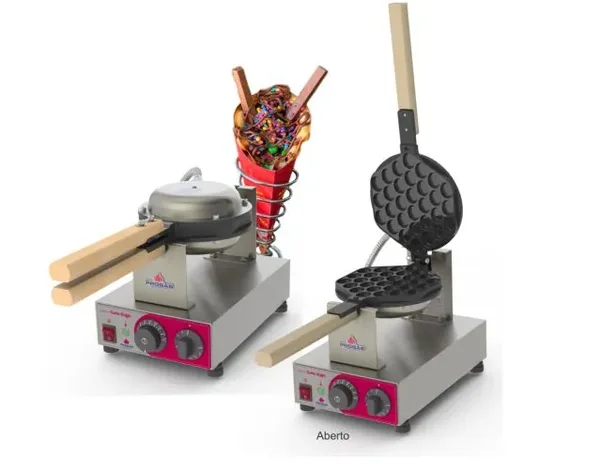 MÁQUINA DE BUBBLE WAFFLE PROGÁS PRKB-10