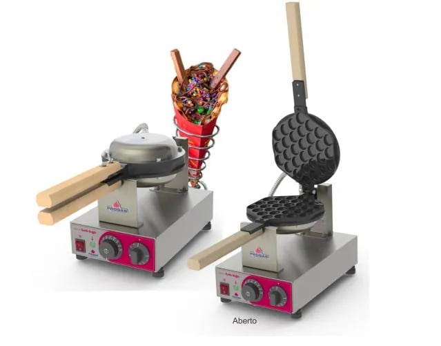 MÁQUINA DE BUBBLE WAFFLE PROGÁS PRKB-10