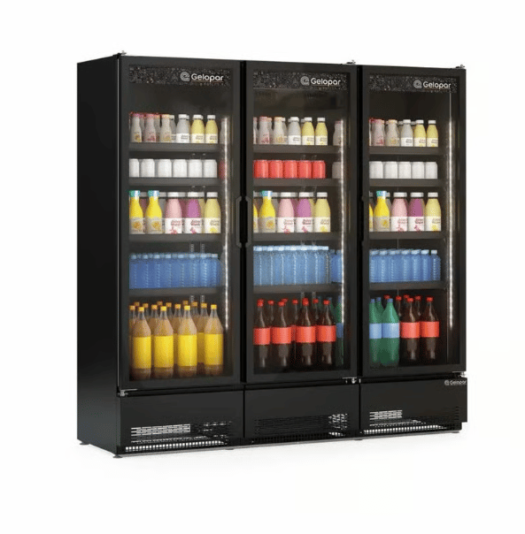 Refrigerador Porta de Vidro Conveniência Gelopar GCVR-1450 CB
