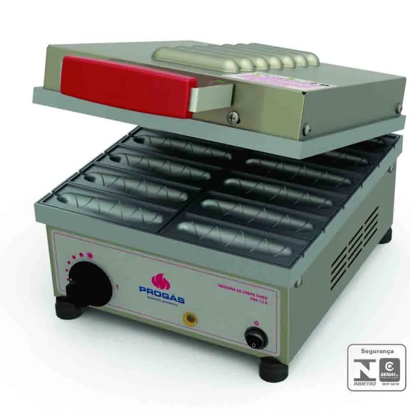 MAQUINA DE CREPS SUIÇO PROGAS PRK 12 CAVIDADES ELETRICA