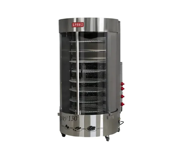 MÁQUINA DE ASSAR FRANGO 130KG SEM QUEIMADOR CENTRAL G PANIZ ARV-130 A GAS