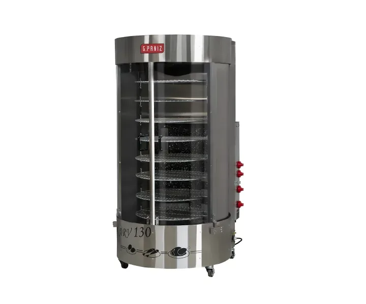MÁQUINA DE ASSAR FRANGO 130KG SEM QUEIMADOR CENTRAL G PANIZ ARV-130 A GAS