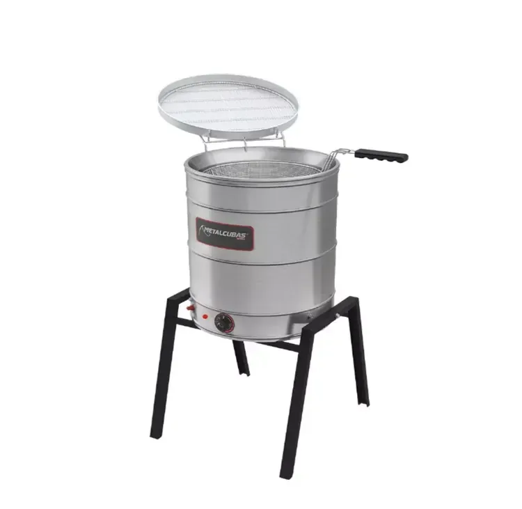 FRITADEIRA ÁGUA E ÓLEO METALCUBAS PEDESTAL 38 LITROS TFAO-40 ELÉTRICO