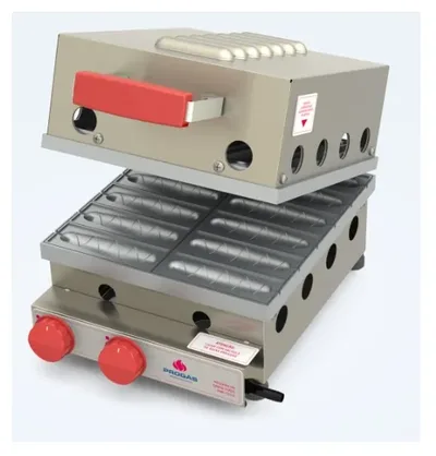 MAQUINA DE CREPS SUIÇO PROGAS PRK-120 A GAS