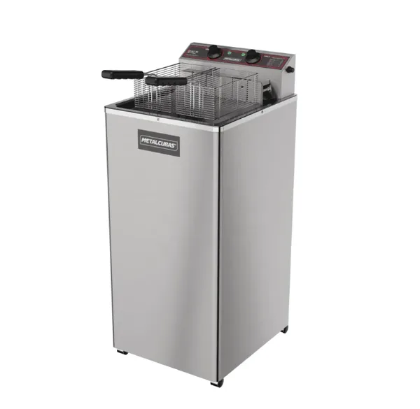 FRITADEIRA ÁGUA E ÓLEO METALCUBAS PEDESTAL 30 LITROS GFAO-30 8000W ELÉTRICO