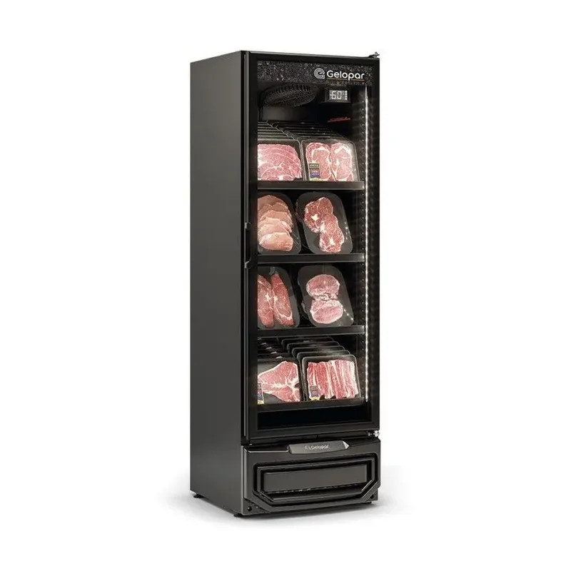 REFRIGERADOR CONVENIÊNCIA CERVEJA E CARNE GELOPAR 445 L PORTA DE VIDRO GCBC - 45 LB PR