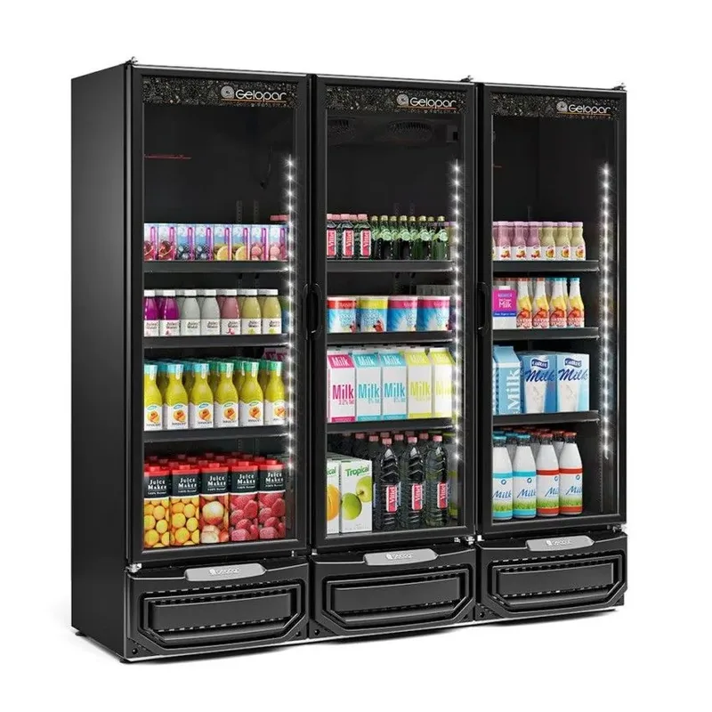 REFRIGERADOR CONVENIENCIA GELOPAR 1.468L GCVR-1450 LB TOTAL BLACK