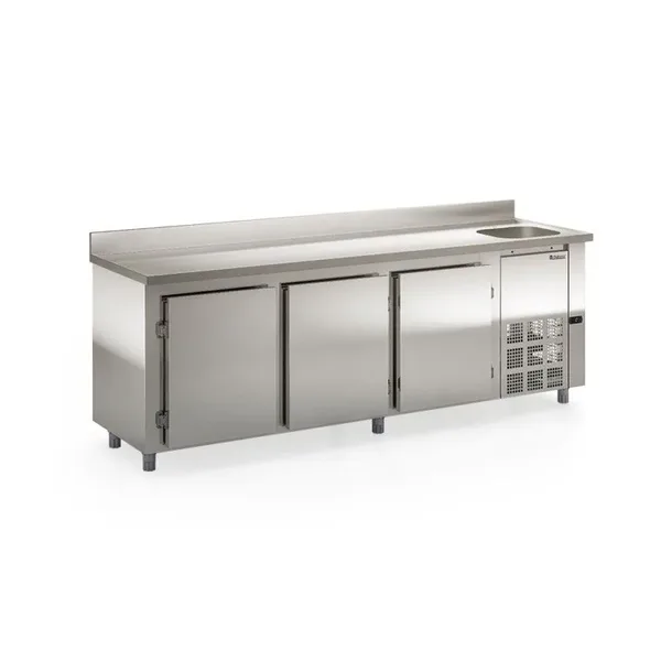 BALCÃO REFRIGERADO DE ENCOSTO COM CUBA GBFE 250/CD- GELOPAR