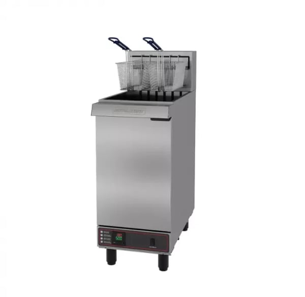 FRITADEIRA ÁGUA E ÓLEO METALCUBAS PEDESTAL 30 LITROS FAO-2C ELÉTRICO (TRIF. 220V)