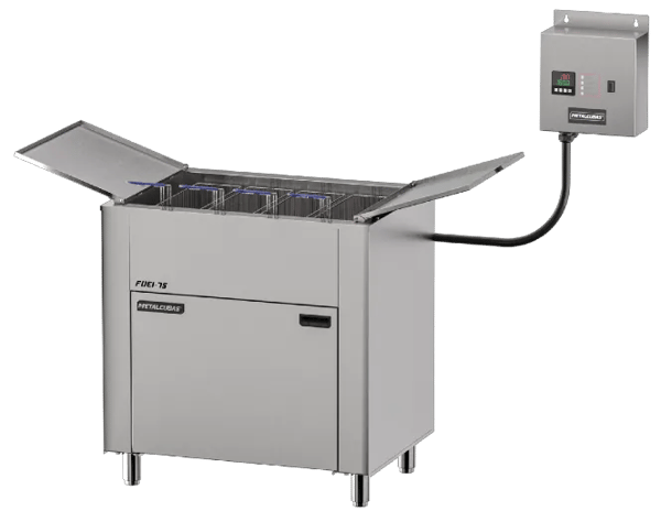 FRITADEIRA ÓLEO METALCUBAS INDUSTRIAL 75 LITROS FOEI-75 ELÉTRICO (TRIF. 220V)