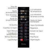 FORNO COMBINADO PRÁTICA LINHA C-MAX 10 HIGIENIZAÇÃO SEMI AUTOMÁTICA ELÉTRICO