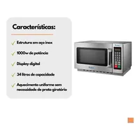 MICROONDAS FINISHER 34L PRATICA 1000W