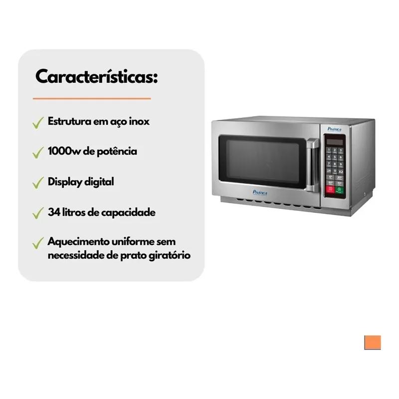 MICROONDAS FINISHER 34L PRATICA 1000W
