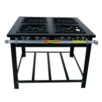 VENÂNCIO FOGÃO INDUSTRIAL M4D4-FOG MAXI 40X40 4 BOCAS DUPLAS BAIXA PRESSÃO