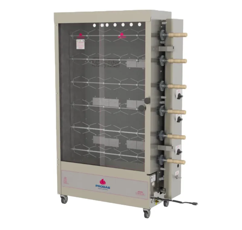 FORNO ASSADOR DE FRANGO ESPETO 60KG PROGÁS PR-631 A GÁS