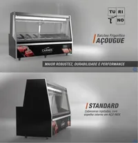 BALCÃO DE AÇOUGUE STANDARD TURINO GELOPAR GATS-200 COM DEPÓSITO