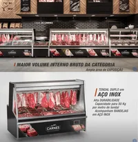 BALCÃO DE AÇOUGUE STANDARD TURINO GELOPAR GATS-200 COM DEPÓSITO