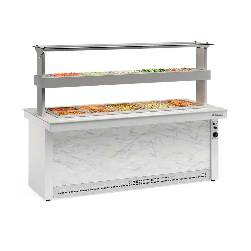 BUFFET QUENTE E FRIO PARA 15 CUBAS GELOPAR GBTR-200 BR