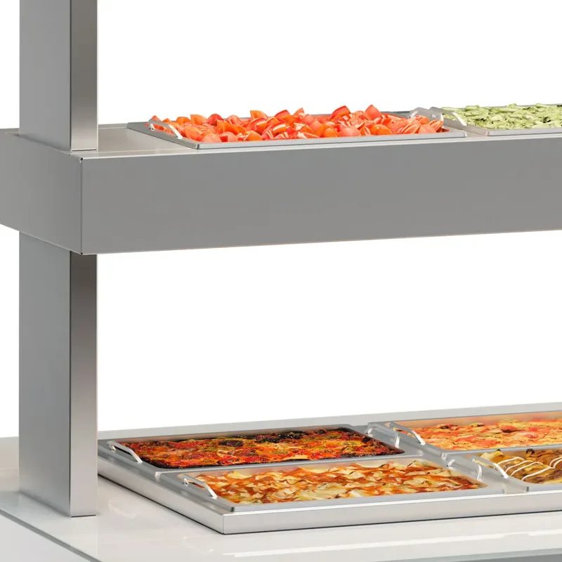 BUFFET QUENTE E FRIO PARA 15 CUBAS GELOPAR GBTR-200 BR