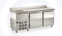 Balcão Refrigerado de Encosto com Cuba GBFE 200 CE da Gelopar