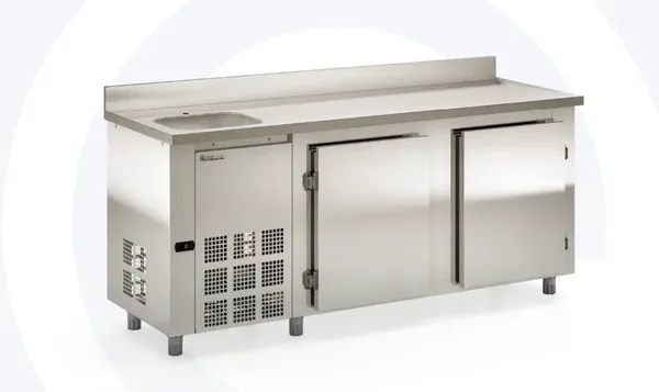 Balcão Refrigerado de Encosto com Cuba GBFE 200 CE da Gelopar