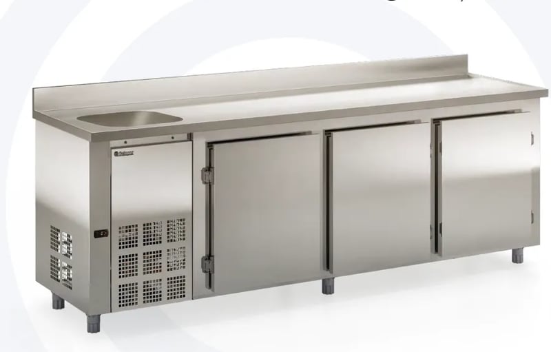 Balcão Refrigerado do Encosto com Cuba- GBFE-250-CE-
