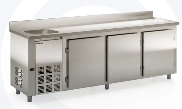 BALCÃO REFRIGERADO DE ENCOSTO COM CUBA GBFE 250-CE DA GELOPAR