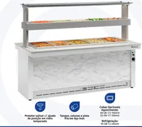 BUFFET QUENTE E FRIO PARA 15 CUBAS GELOPAR GBTR-200 PR