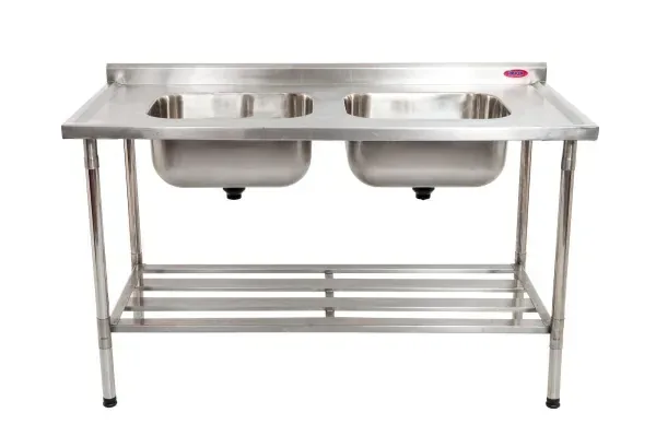 MESA INOX 2,00 x 70 02 CUBAS 50x40x25 CENTRAL IMECA