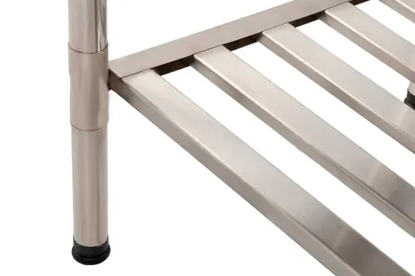 Mesa Inox 430 Lisa com Grade Inferior 190 x 70 x 90 Imeca