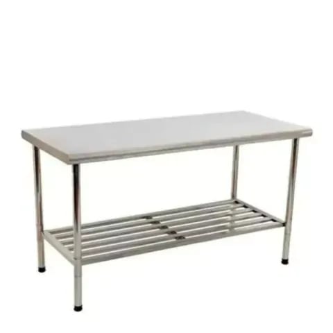 MESA INOX 430 120 x 70 x 90 LISA COM GRADE IMECA
