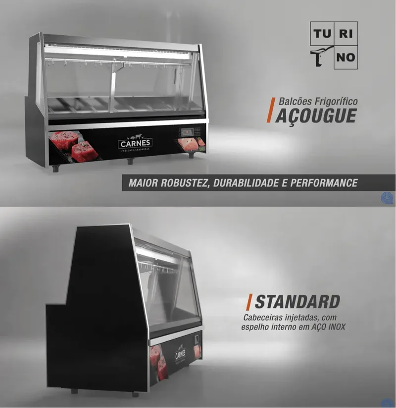 Balcão de Açougue Com Depósito Refrigerado Standard Gelopar GATS-200D